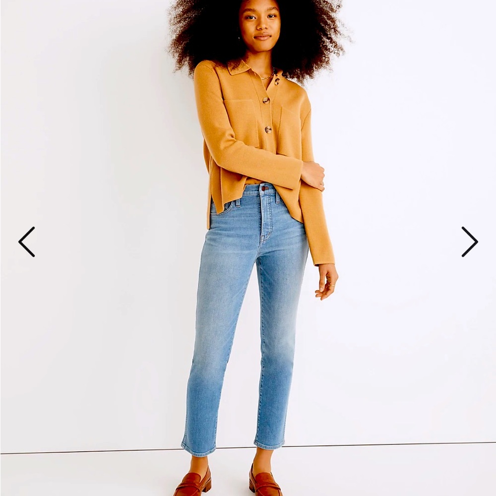 Light wash Madewell Stovepipe jeans, 28